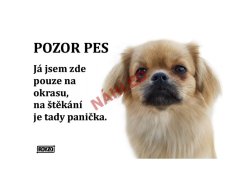 Výstražná tabulka TIBETSKÝ ŠPANĚL