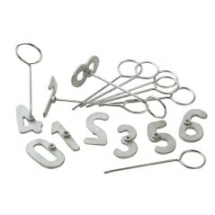 Komplet čísel 0-8 pro razítkování zvířat 9ks, šířka 8cm