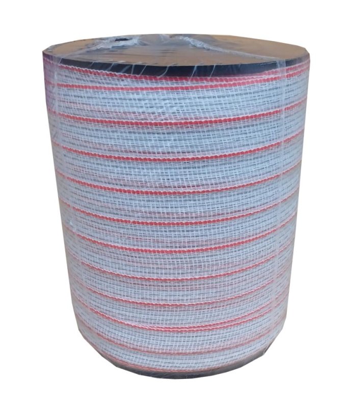 Ohradníková páska pro koně PROFI ResL 20mm bíločervená, 200m