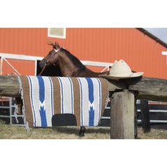 Westernová deka Navajo vícebarevná s kůží pony