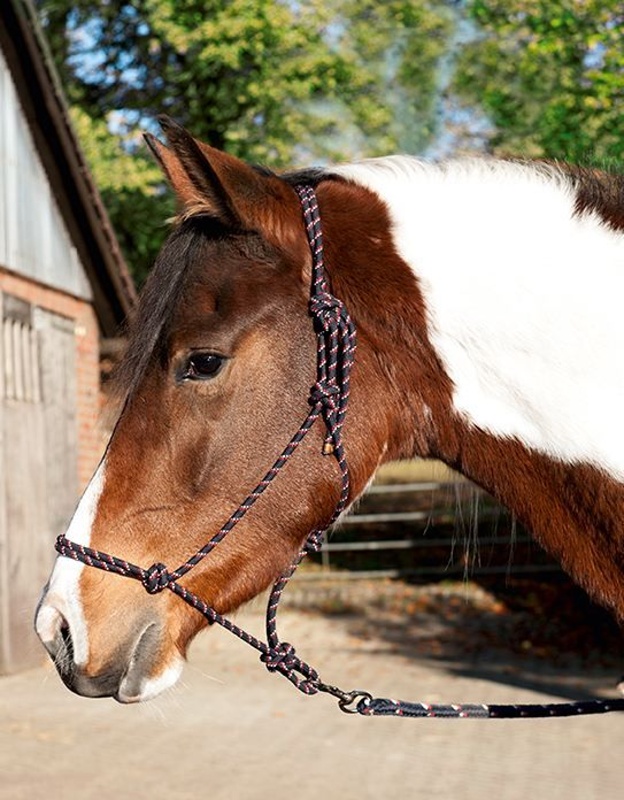HKM Trust provazová ohlávka s vodítkem pro koně