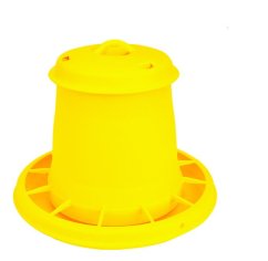 Tubusové krmítko pro kuřata, drůbež plastové s mřížkou