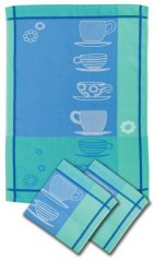 Kuchyňské utěrky Šálky (3 ks v balení)