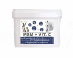 Krmný doplněk  pro koně, psy  DROMY MSM + vit.C, 5kg
