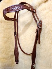 MONTANA westernová uzdečka s širokou zdobenou čelenkou MONTANA westernová uzdečka s širokou zdobenou čelenkou