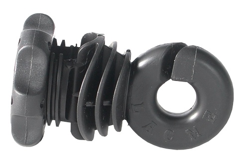 Izolátor pro ohradník na lanka a pásky do 12mm násuvný IVABLOC s matkou (25)