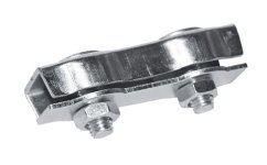 Klema dvojitá pro lanka a provazy ohradníku do 6mm
