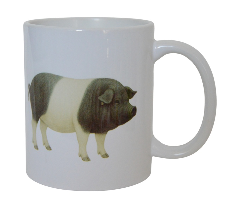 Keramický hrnek Prase přeštické černostrakaté 320ml