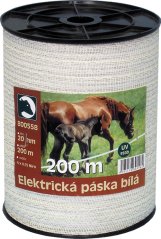 Páska pro elektrický ohradník STANDARD 20mm bílá, 200m