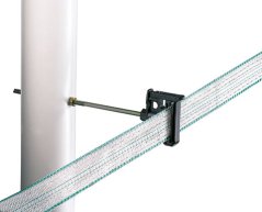 Klipový izolátor pro ohradník na pásku do 40mm dlouhý 20cm se závitem M6 (10)