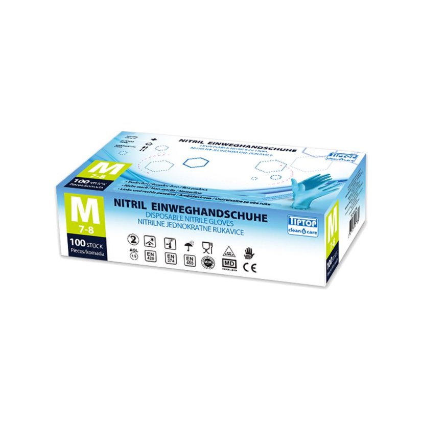 Hygienické rukavice NITRIL 5-prsté 100ks v.