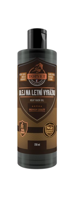 Bylinný olej pro koně TOPVET na letní vyrážku - Objem: 500ml Bylinný olej pro koně TOPVET na letní vyrážku - Objem: 500ml