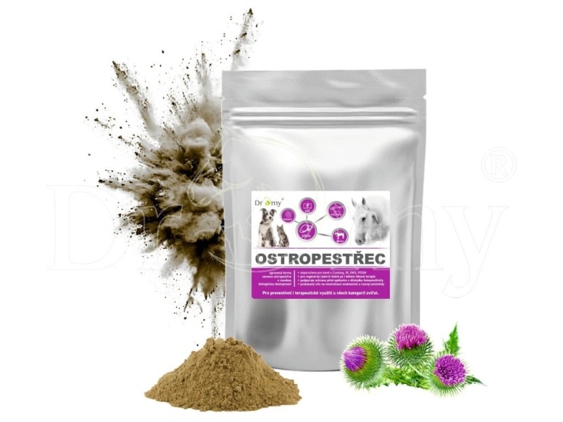 DROMY Ostropestřecové výlisky pro koně sypké 3kg