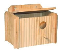 Budka pro papouška dřevená 21x13x13cm