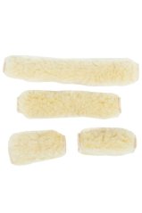 HORZE návlek na stájovku pro koně syntetický beránek sada 4 ks