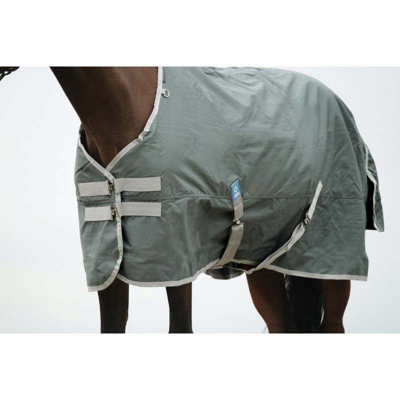 EQUITHEME TYREX 600D/150 g Recycled výběhová deka pro koně zelená