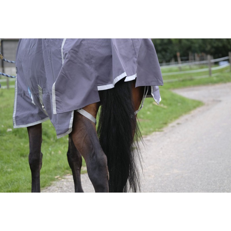 EQUITHEME TYREX 1200D Recycled výběhová deka pro koně šedá