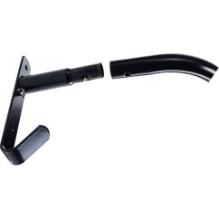 Madlo kovové na deky s háčky černé