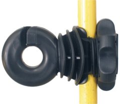 Izolátor pro ohradník na lanka a pásky do 12mm násuvný IVABLOC s matkou (25)