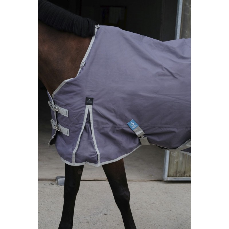 EQUITHEME TYREX 1200D/150g Recycled výběhová deka pro koně šedá