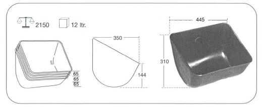 OK PLAST krmné koryto pro prasnice N12ltr.