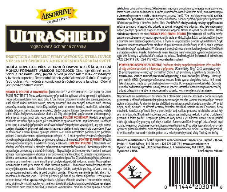 Absorbine UltraShield® EX Insecticid & Repelent