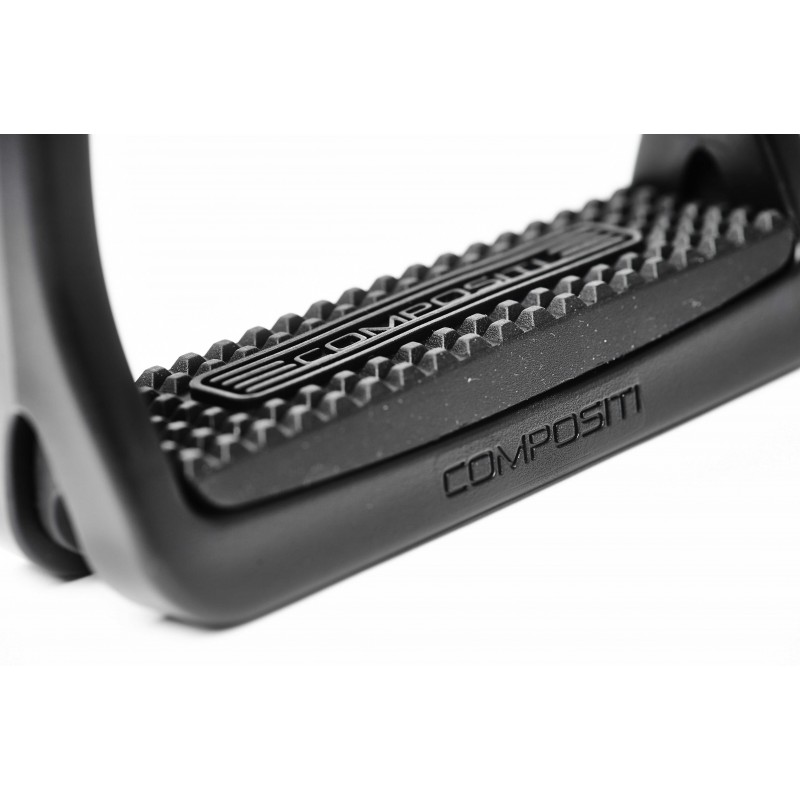 Jezdecké třmeny pro koně plastové COMPOSITI Premium,12cm - Barva: b.růžová