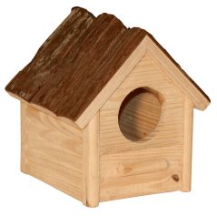 Domek NATURE pro hlodavce dřevěný 14x12x13cm