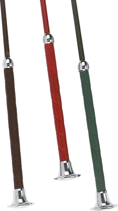 Drezurní jezdecký bič Lady tušírka s kovovou hlavicí 110cm, - Barva: modrá