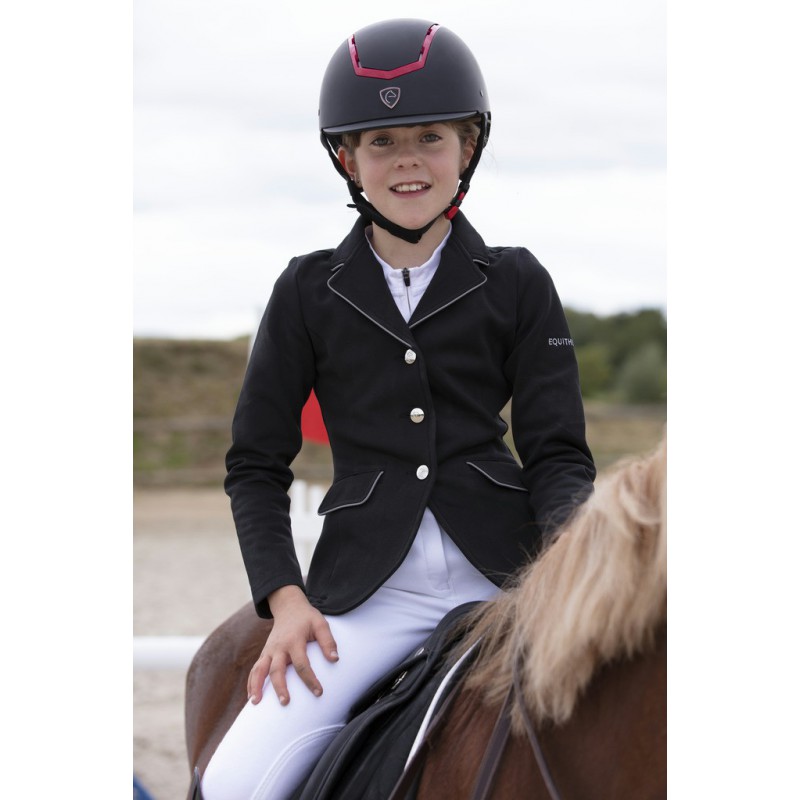 Jezdecké sako dětské EQUITHEME Soft Classic černé