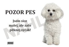 Výstražná tabulka BIŠONEK