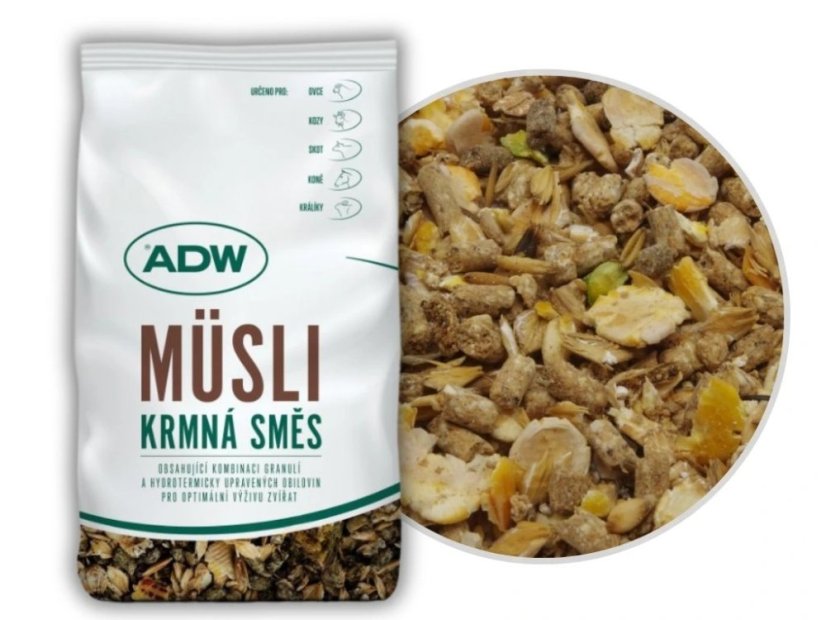 Müsli pro ovce a kozy v laktaci ADW MÜSLI DOJ OVCE a KOZY, 25kg