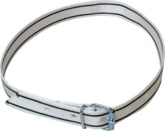 Krční řemen pro krávy na čísla bíločerný s přezkou, 120cm