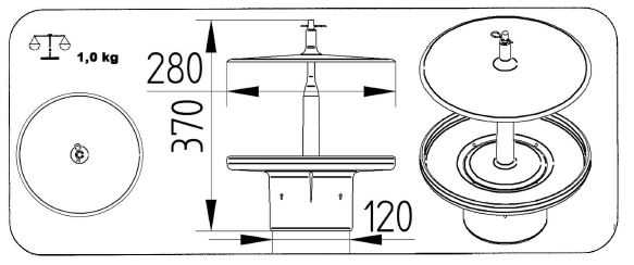 OK PLAST držák lizu pro ovce, koně, skot kruhový s víkem