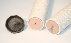 Odpočívadlo OPAL MAXI pro kočky šedé 39x39x78cm