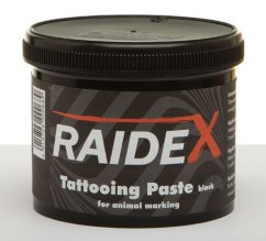 RAIDEX tetovací pasta pro prasata, skot, ovce černá, 600g