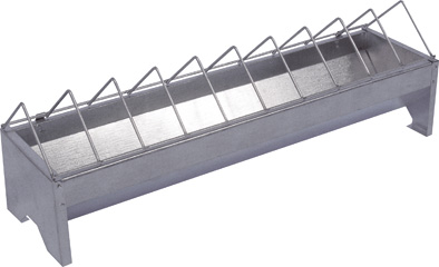 Krmítko pro slepice, drůbež šířka 13cm kovové