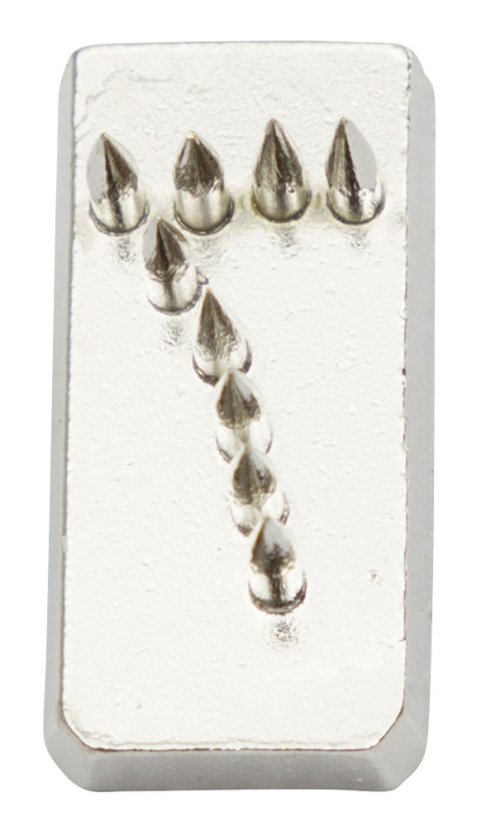 Číslo tetovací 10mm, niklované č.