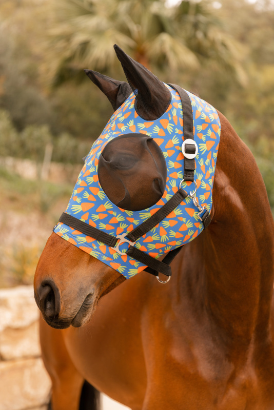 Maska  pro koně, pony proti hmyzu HORZE Elastic Pull-On,