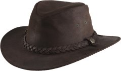 Westernový klobouk RANDOL´S Oiled Suede kožený hnědý