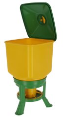 Krmítko pro drůbež plastové se zásobníkem a nožičkami