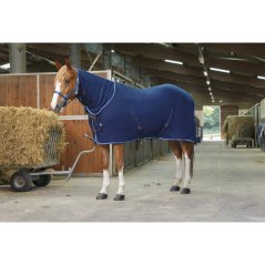 Odpocovací deka RIDING WORLD Combo s krkem modrá