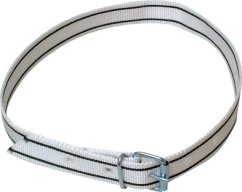 Krční řemen pro krávy na čísla bíločerný s přezkou, 120cm