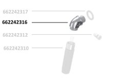 Náhradní koleno ventilu pro HP20/K75 a H10