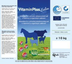 SIN Hellas Vitamín plus Selen minerální liz s organickým selenem, bez mědi pro skot, ovce, kozy 10kg