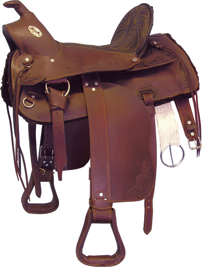 Westernové sedlo COLORADO SPRINGS Santa Fe 16 hnědé