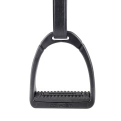 Jezdecké třmeny pro koně plastové COMPOSITI Premium černé,