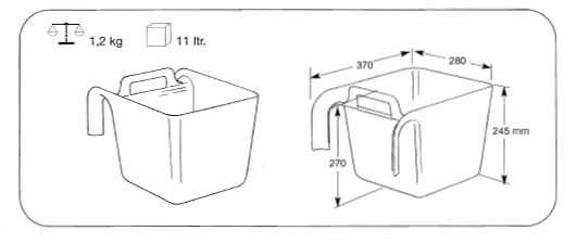 OK Plast závěsný krmný žlab pro koně a ovce 11 ltr.