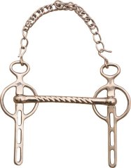 Kočárové udidlo FEELING Liverpool nelomené s toč.udítkem Kočárové udidlo FEELING Liverpool nelomené s toč.udítkem