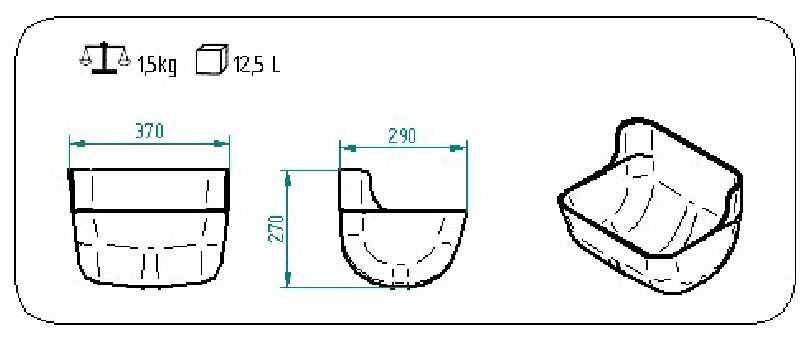 OK PLAST krmný žlab pro koně  přímý, 12,5ltr.